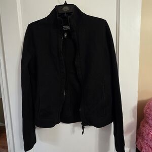 Victoria's Secret Classic Black Bomber Jacket